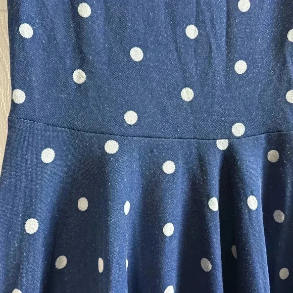 LuLaRoe Nicole Blue Polka Dot Size XXS - Picture 2 of 4